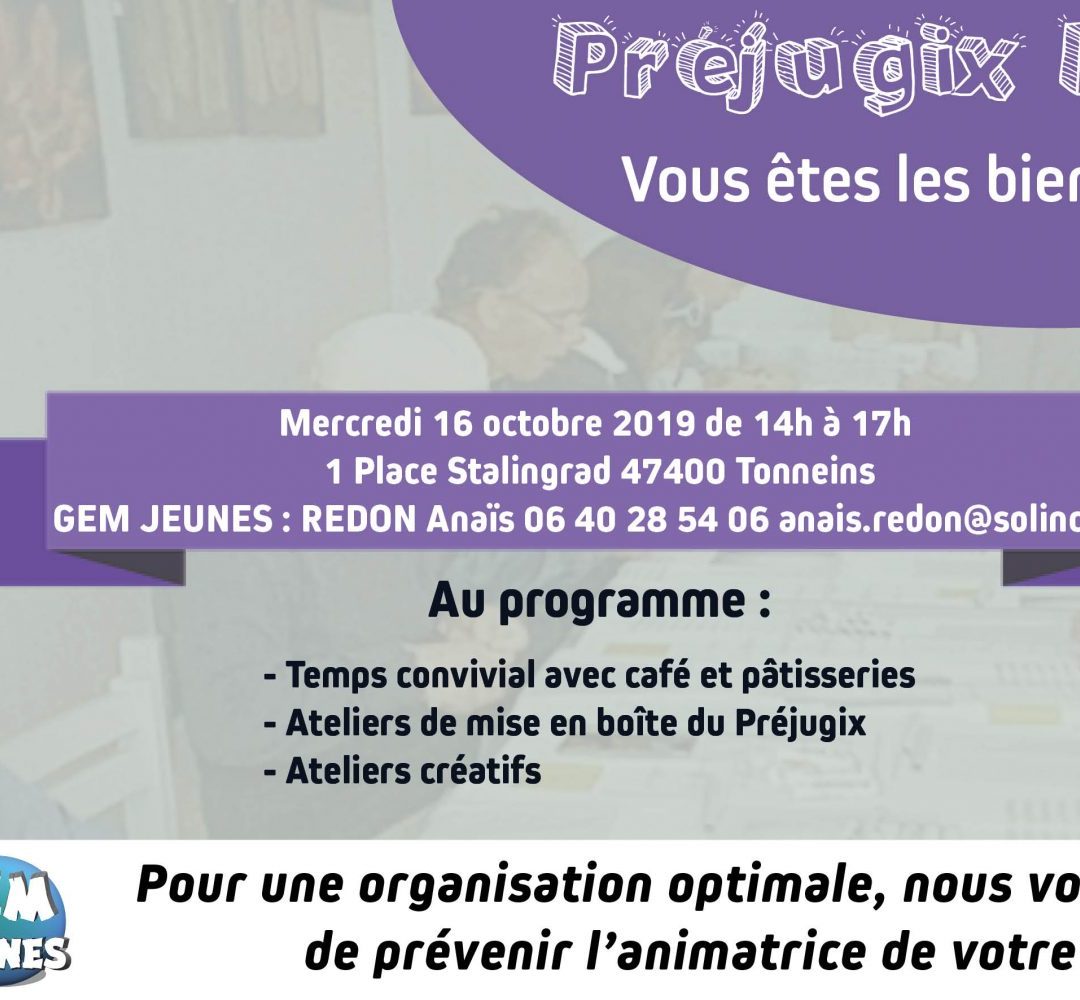PREJUGIX PARTY – 16 Octobre 2019