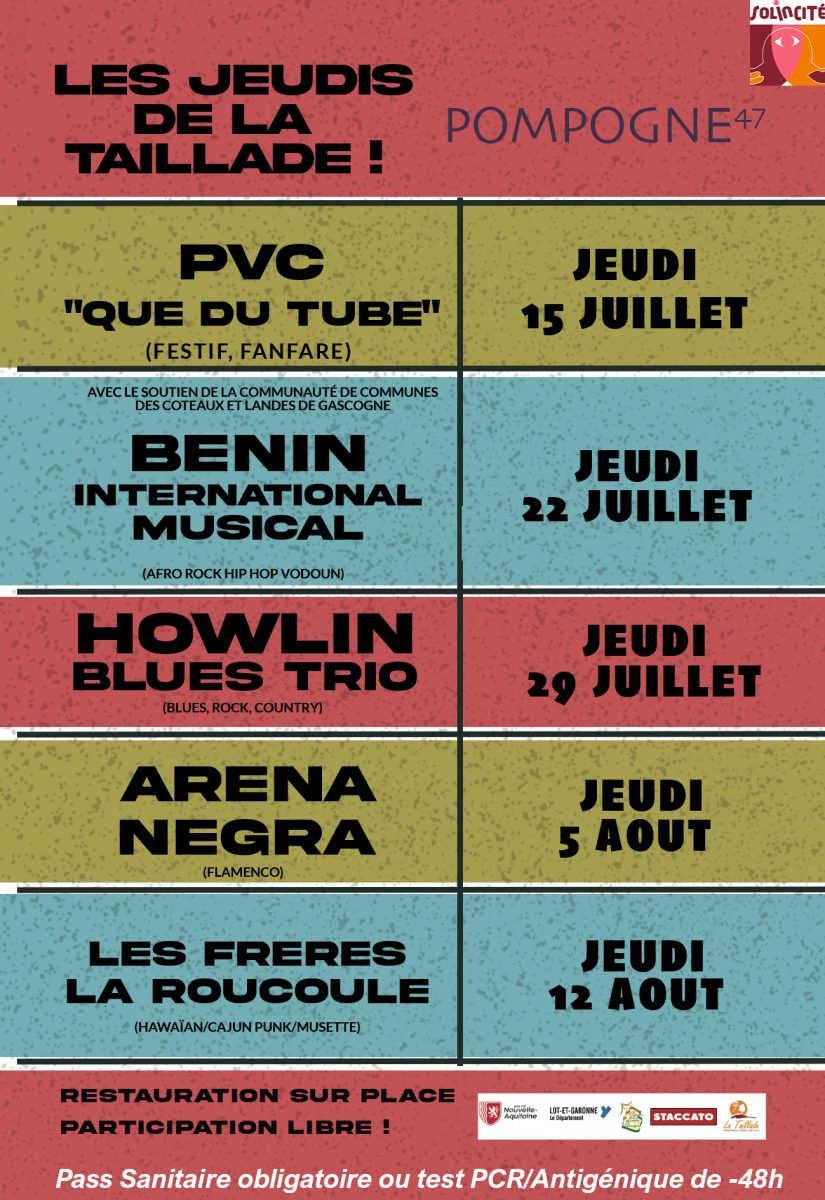 Les Jeudis de La Taillade 2021 !