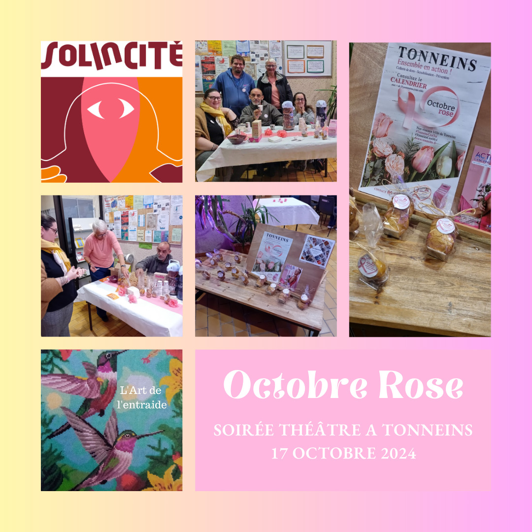 Vente de biscuits – Soirée théâtre – Octobre Rose 2024