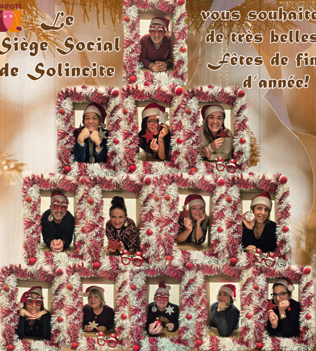 ✨ Toute l&rsquo;équipe du Siège Social de Solincite vous souhaite de très belles fêtes de fin d&rsquo;année ✨